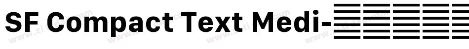 SF Compact Text Medi字体转换